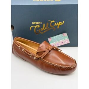 Sperry Gold Cup Harpswell 1-Eye Tan Bronzer Driver Men's (WIDE) NIB
